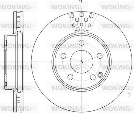 Woking D6676.10 - Гальмівний диск autocars.com.ua