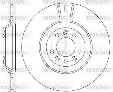 Woking D6691.10 - Гальмівний диск autocars.com.ua