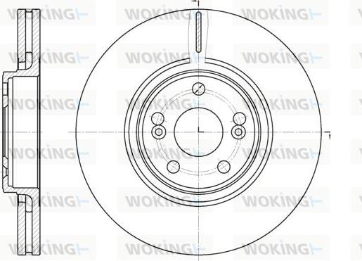 Woking D6694.10 - Гальмівний диск autocars.com.ua