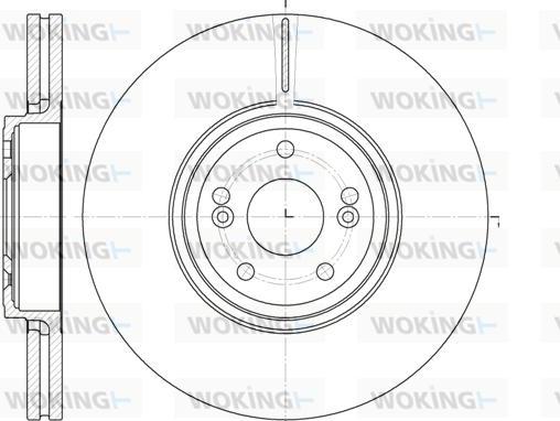 Woking D6695.10 - Гальмівний диск autocars.com.ua