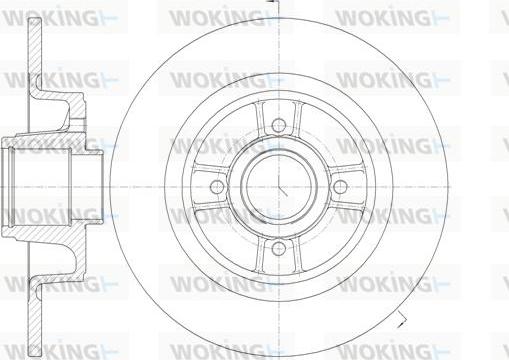 Woking D6698.00 - Гальмівний диск autocars.com.ua