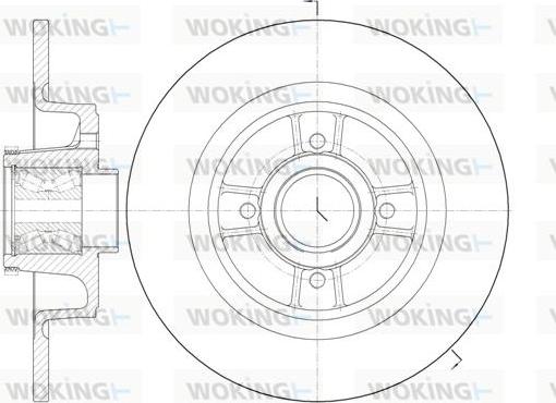 Woking D6698.20 - Тормозной диск avtokuzovplus.com.ua