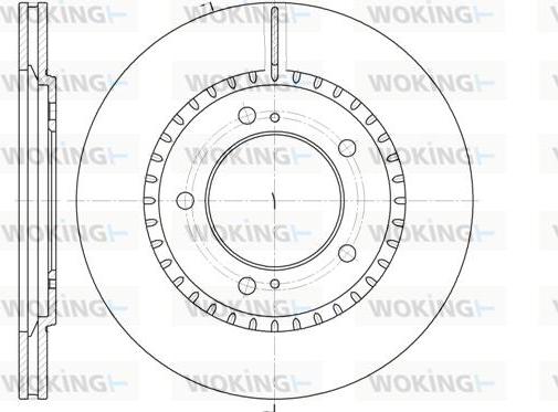 Woking D6699.10 - Тормозной диск avtokuzovplus.com.ua