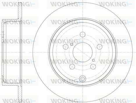 Woking D6700.00 - Тормозной диск avtokuzovplus.com.ua