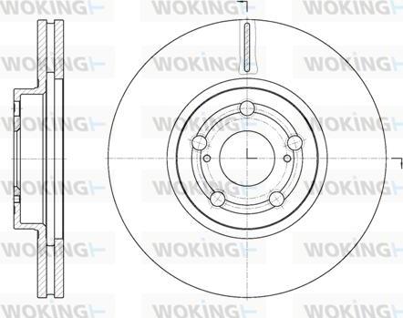 Woking D6701.10 - Тормозной диск avtokuzovplus.com.ua