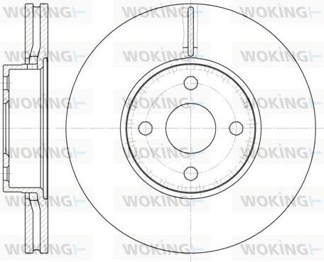 Woking D6704.10 - Тормозной диск avtokuzovplus.com.ua