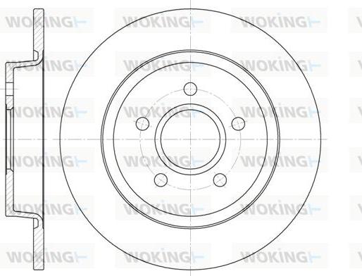 Woking D6712.00 - Гальмівний диск autocars.com.ua