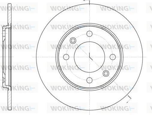 Woking D6714.00 - Тормозной диск avtokuzovplus.com.ua