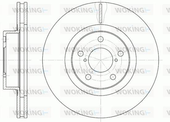 Woking D6715.10 - Гальмівний диск autocars.com.ua