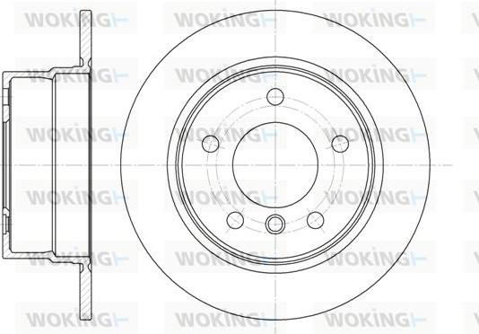 Woking D6716.00 - Гальмівний диск autocars.com.ua