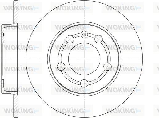 Woking D6718.00 - Гальмівний диск autocars.com.ua