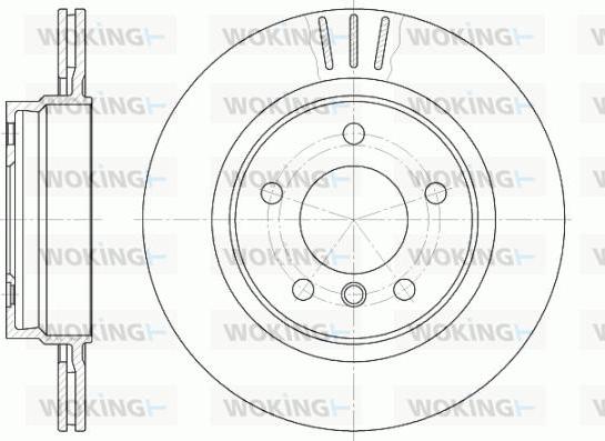 Woking D6722.10 - Гальмівний диск autocars.com.ua