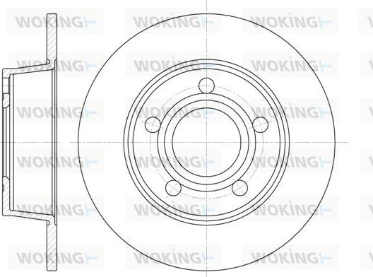 Woking D6724.00 - Гальмівний диск autocars.com.ua