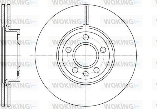 Woking D6728.10 - Гальмівний диск autocars.com.ua