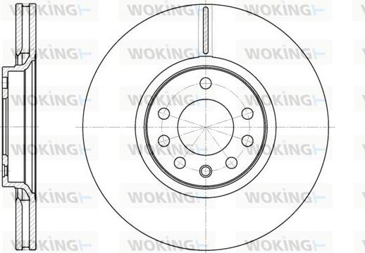 Woking D6729.10 - Гальмівний диск autocars.com.ua