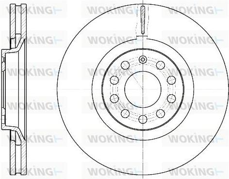 Woking D6730.10 - Гальмівний диск autocars.com.ua