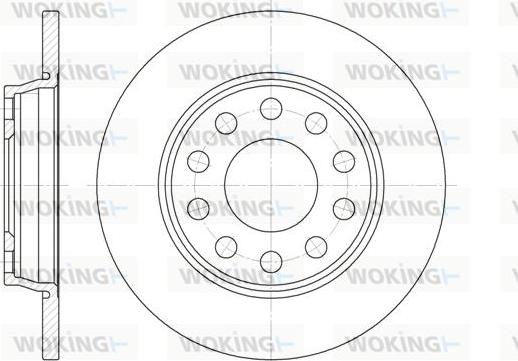 Woking D6731.00 - Гальмівний диск autocars.com.ua