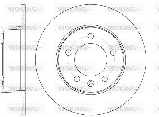 Woking D6735.00 - Гальмівний диск autocars.com.ua