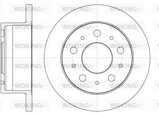 Woking D6741.00 - Тормозной диск avtokuzovplus.com.ua