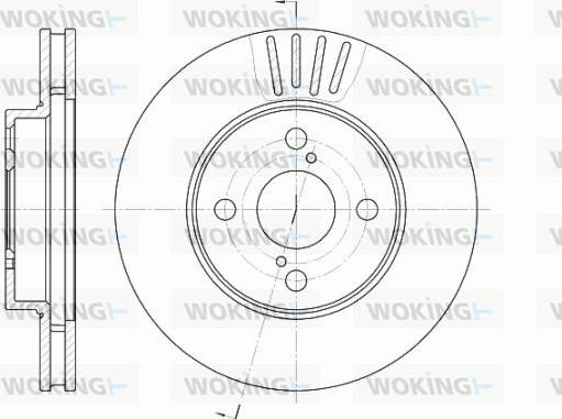 Woking D6742.10 - Гальмівний диск autocars.com.ua