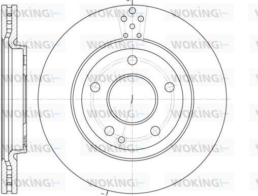 Woking D6748.10 - Тормозной диск avtokuzovplus.com.ua