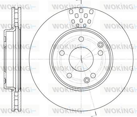 Woking D6751.10 - Тормозной диск avtokuzovplus.com.ua