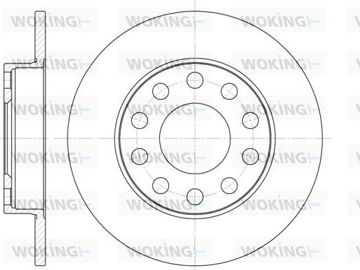 Woking D6753.00 - Гальмівний диск autocars.com.ua