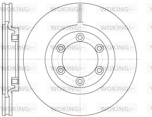 Woking D6754.10 - Тормозной диск avtokuzovplus.com.ua