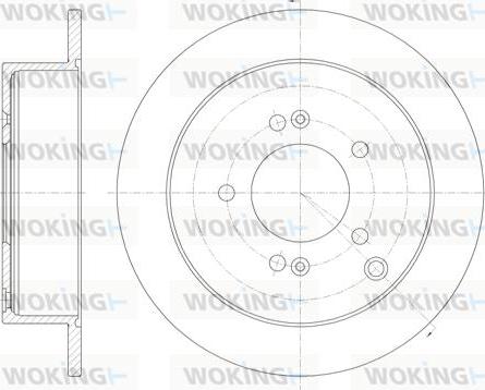 Woking D6756.00 - Гальмівний диск autocars.com.ua