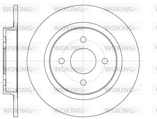 Woking D6759.00 - Гальмівний диск autocars.com.ua