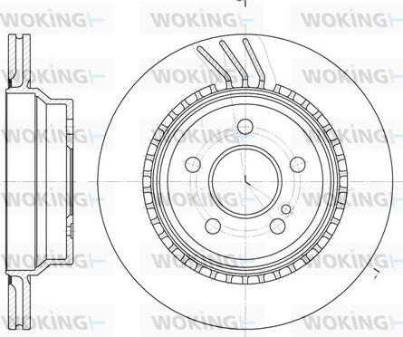 Woking D6760.10 - Гальмівний диск autocars.com.ua