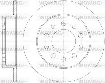 Woking D6762.00 - Тормозной диск avtokuzovplus.com.ua