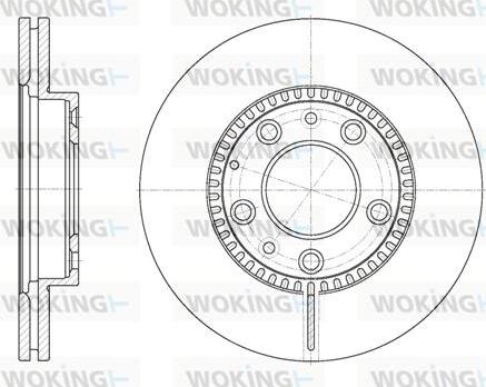 Woking D6767.10 - Тормозной диск avtokuzovplus.com.ua