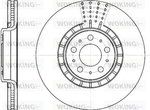 Woking D6768.10 - Тормозной диск autodnr.net