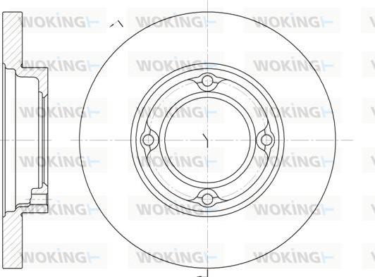 Woking D6770.00 - Гальмівний диск autocars.com.ua