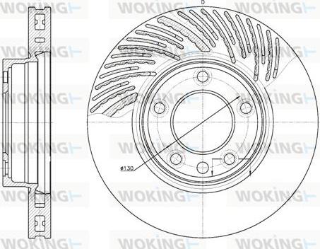 Woking D6773.10 - Гальмівний диск autocars.com.ua