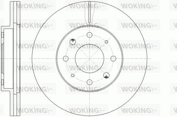 Woking D6775.10 - Тормозной диск avtokuzovplus.com.ua