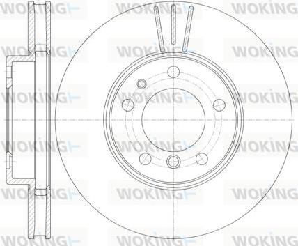 Woking D6778.10 - Тормозной диск avtokuzovplus.com.ua