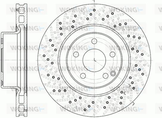 Woking D6780.10 - Гальмівний диск autocars.com.ua