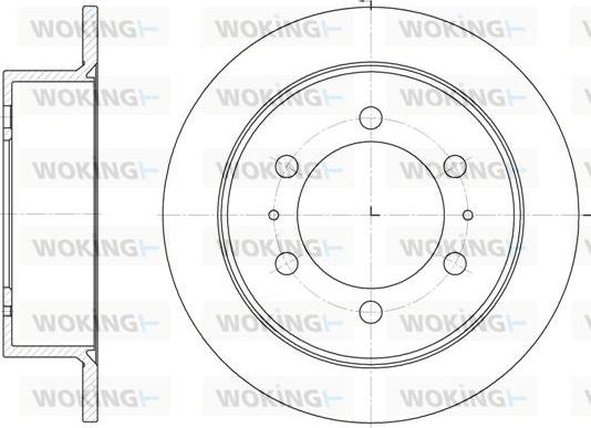 Woking D6784.00 - Тормозной диск autodnr.net