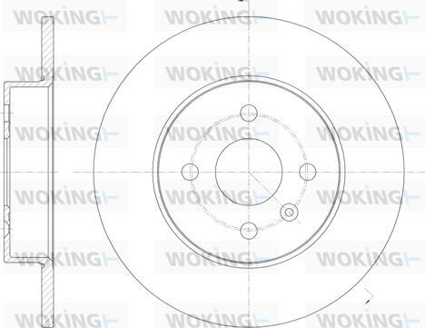 Woking D6789.00 - Гальмівний диск autocars.com.ua