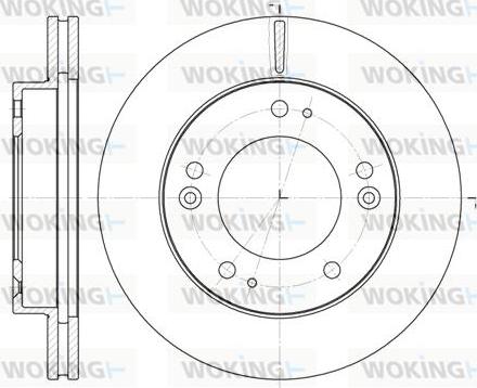 Woking D6790.10 - Гальмівний диск autocars.com.ua