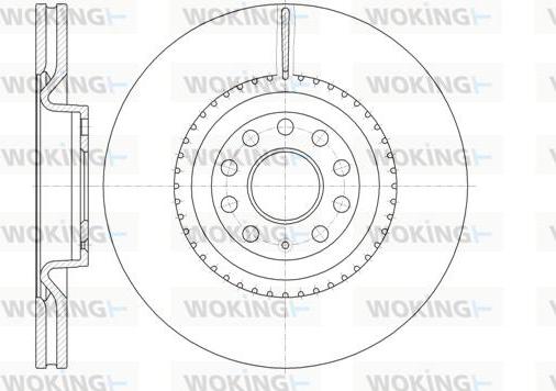 Woking D6791.10 - Гальмівний диск autocars.com.ua