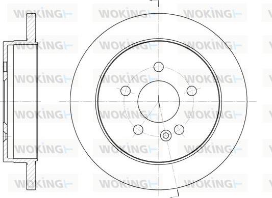 Woking D6799.00 - Гальмівний диск autocars.com.ua