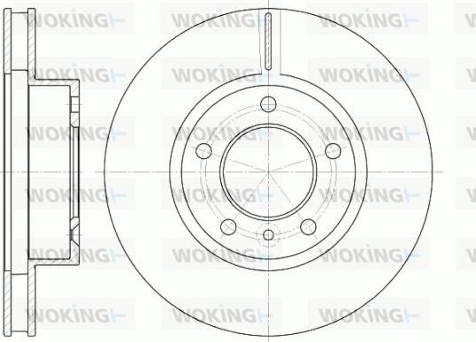 Woking D6802.10 - Гальмівний диск autocars.com.ua