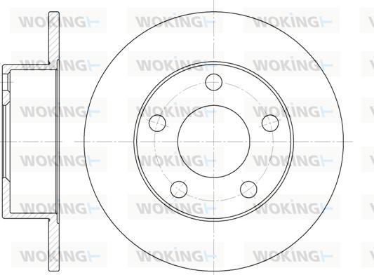 Woking D6803.00 - Тормозной диск avtokuzovplus.com.ua