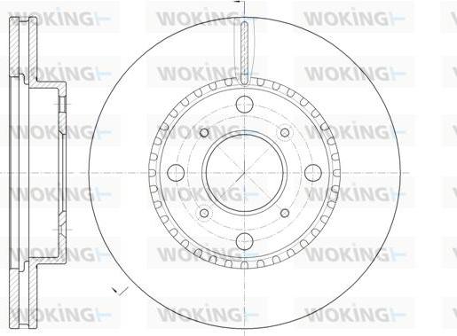 Woking D6804.10 - Гальмівний диск autocars.com.ua