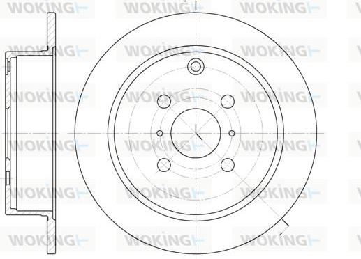 Woking D6805.00 - Тормозной диск avtokuzovplus.com.ua