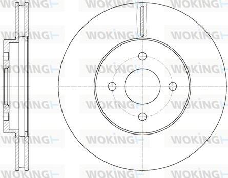 Woking D6806.10 - Тормозной диск avtokuzovplus.com.ua