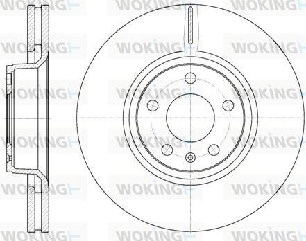 Woking D6807.10 - Тормозной диск avtokuzovplus.com.ua